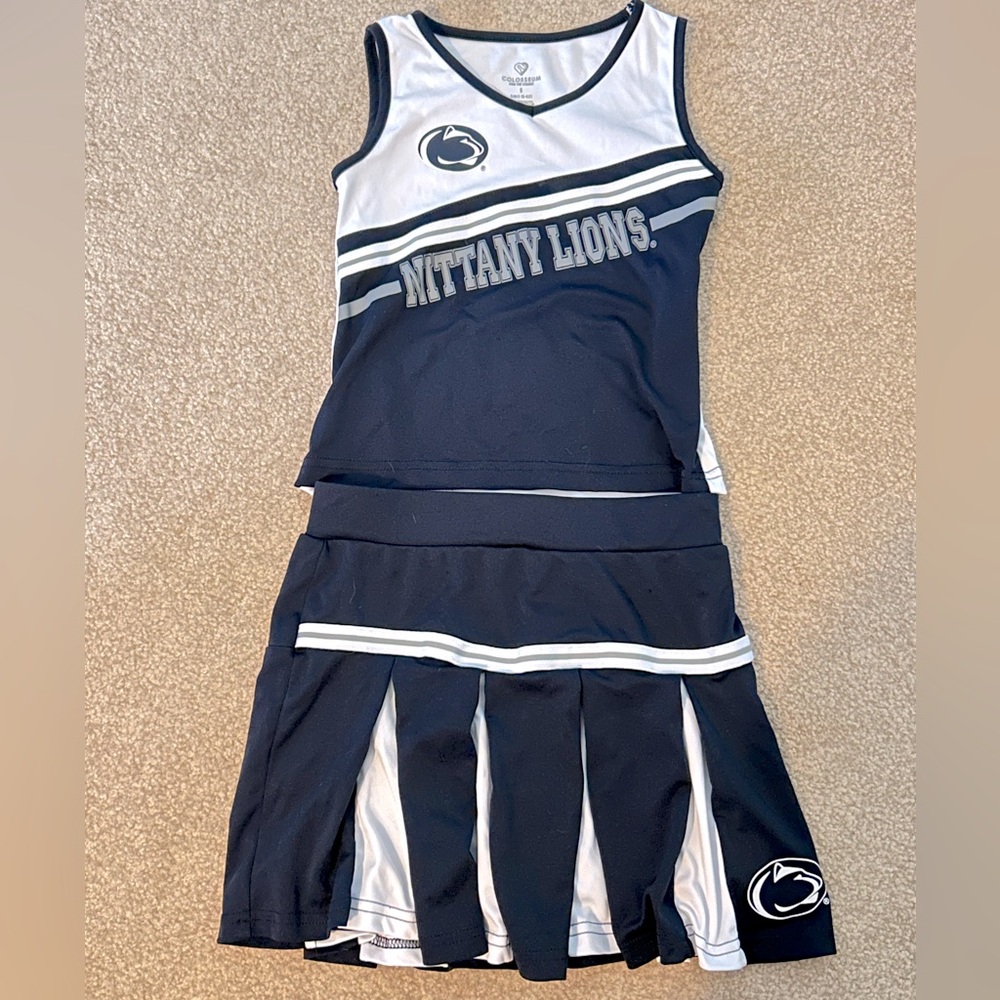 Girls Penn State PSU cheerleading outfit size 6x